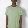 BERSHKA SHORT SLEEVE - T-Shirt Basic - Green 2 BERSHKA SHORT SLEEVE - T-Shirt Basic - Green -Bershka Verkaufsgeschäft 00ba9ba415f64f57862b90fdad8ad93e