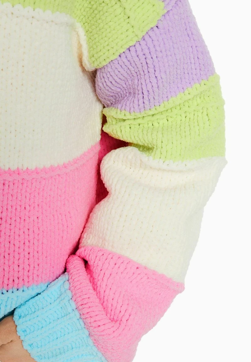 BERSHKA STRIPES - Strickpullover - Mauve 7 BERSHKA STRIPES - Strickpullover - Mauve – Bild 5