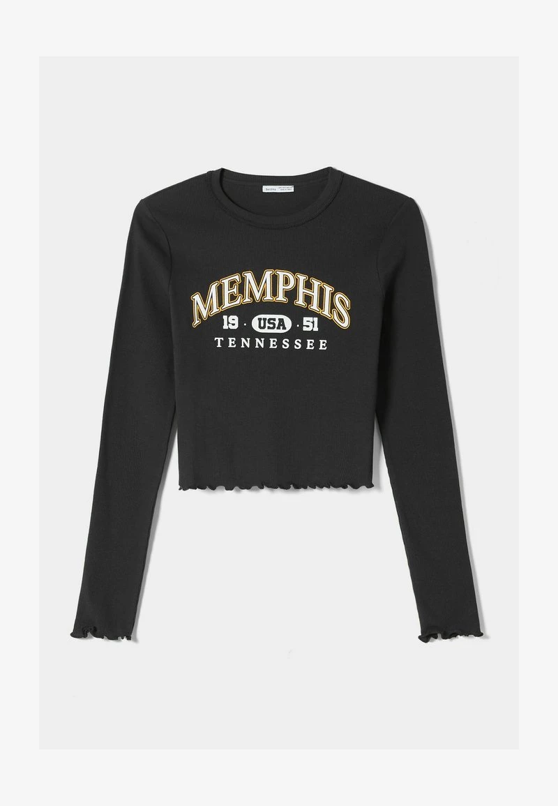 BERSHKA CROPPED - Langarmshirt - Blue 7 BERSHKA CROPPED - Langarmshirt - Blue – Bild 5