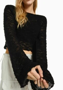 BERSHKA OPEN - Strickpullover - Black 11 BERSHKA OPEN - Strickpullover - Black -Bershka Verkaufsgeschäft 066ed86bebed490bb0b93e1700ab7b17