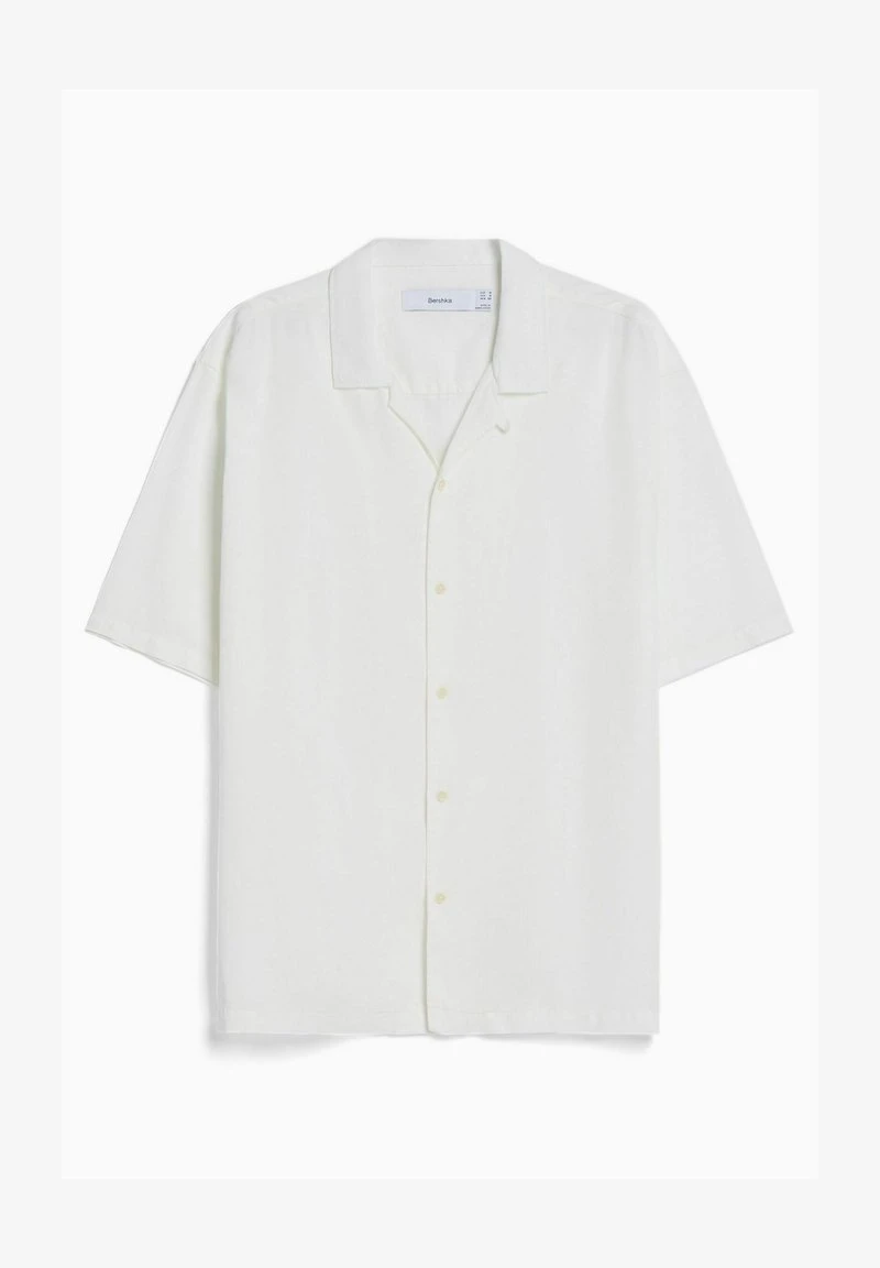 BERSHKA RUSTIC SHORT SLEEVE - Hemd - Off White 7 BERSHKA RUSTIC SHORT SLEEVE - Hemd - Off White – Bild 5