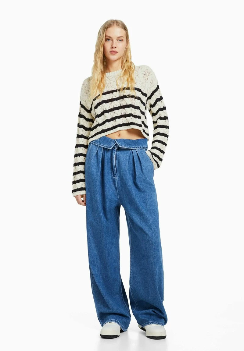 BERSHKA CABLE-ROUND NECK - Strickpullover - Beige 4 BERSHKA CABLE-ROUND NECK - Strickpullover - Beige – Bild 2