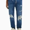 BERSHKA RIPPED - Jeans Tapered Fit - Dark Blue 1 BERSHKA RIPPED - Jeans Tapered Fit - Dark Blue -Bershka Verkaufsgeschäft 0a0c2b7b9a664d3da25ed3b390321ae5