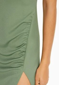 BERSHKA WITH BLONDE LACE DETAIL - Etuikleid - Khaki -Bershka Verkaufsgeschäft 0a1ec5e6a0ec4bdf9d2fbc66adb9a5db