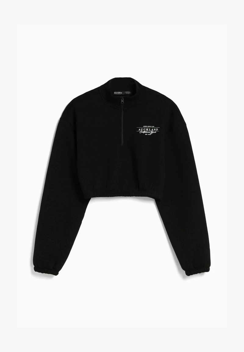 BERSHKA ZIP - Sweatshirt - Black 7 BERSHKA ZIP - Sweatshirt - Black – Bild 5