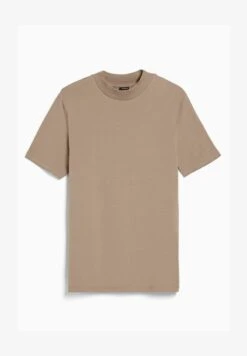 BERSHKA SHORT SLEEVE MOCK NECK - T-Shirt Basic - Brown -Bershka Verkaufsgeschäft 0c65b036e523438ebbda30da2fcf73a4