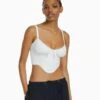 BERSHKA CROPPED WITH STRAPS - CORSET - Top - Off White 2 BERSHKA CROPPED WITH STRAPS - CORSET - Top - Off White -Bershka Verkaufsgeschäft 0d107f1353434e32a905c4b7fe96bdfa