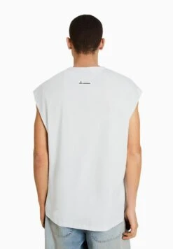 BERSHKA SLEEVELESS - Top - Off White -Bershka Verkaufsgeschäft 0d10ff5f65864a3d86f5c0c80684e1fb