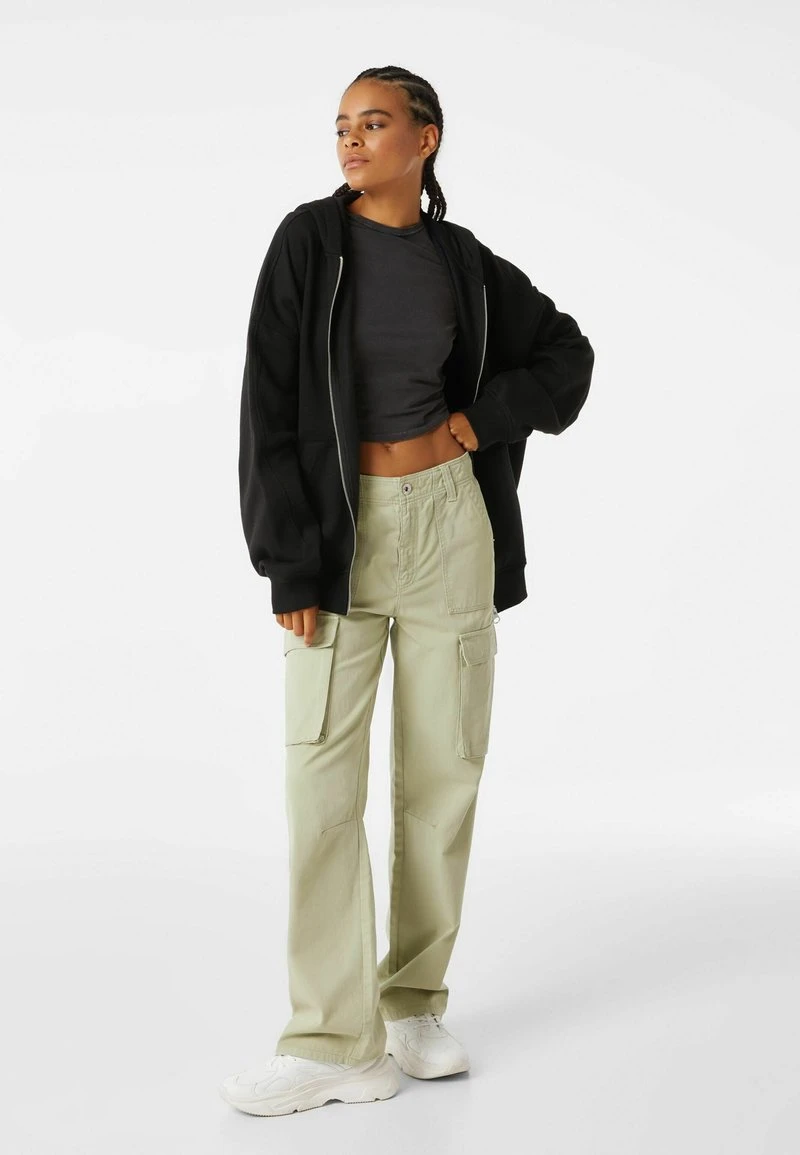 BERSHKA OVERSIZE PLUSH 07073670 - Sweatjacke - Black 4 BERSHKA OVERSIZE PLUSH 07073670 - Sweatjacke - Black – Bild 2