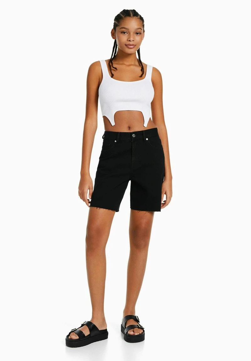 BERSHKA VINTAGE - BERMUDA - Jeans Shorts - Black 4 BERSHKA VINTAGE - BERMUDA - Jeans Shorts - Black – Bild 2