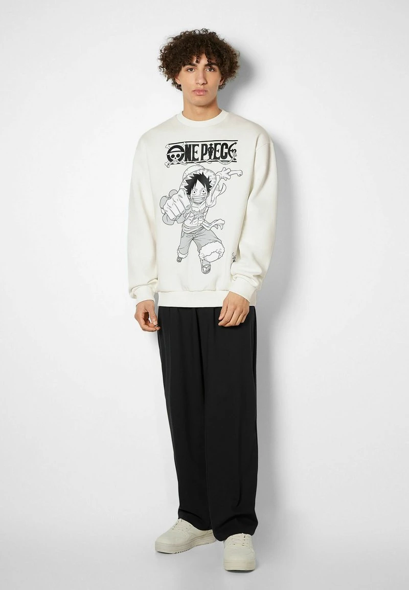 BERSHKA ROUND NECK ONE PIECE - PRINT 01864130 - Sweatshirt - Off White 4 BERSHKA ROUND NECK ONE PIECE - PRINT 01864130 - Sweatshirt - Off White – Bild 2