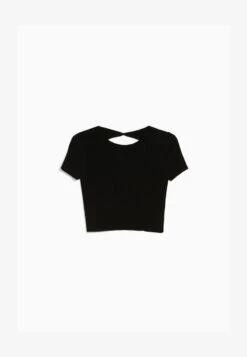 BERSHKA OPEN BACK SHORT SLEEVE - T-Shirt Basic - Black 12 BERSHKA OPEN BACK SHORT SLEEVE - T-Shirt Basic - Black -Bershka Verkaufsgeschäft 101da278c2ef47188673e8b0b8c02504