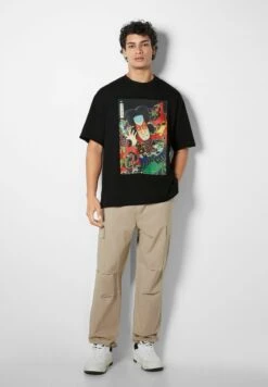 BERSHKA SHORT SLEEVES ASHMOLEON - T-Shirt Print - Black -Bershka Verkaufsgeschäft 144d6647430040f280e4df764b38f0f9