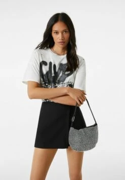 BERSHKA RHINESTONE - Handtasche - Black -Bershka Verkaufsgeschäft 161efff7ffb6434386175bff597fcd52 1