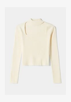 BERSHKA CHOKER NECK - Strickpullover - Beige 12 BERSHKA CHOKER NECK - Strickpullover - Beige -Bershka Verkaufsgeschäft 16a3a3b4cd9444aeb5b82969f408a1b0