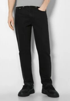 BERSHKA VINTAGE - Jeans Straight Leg - Black