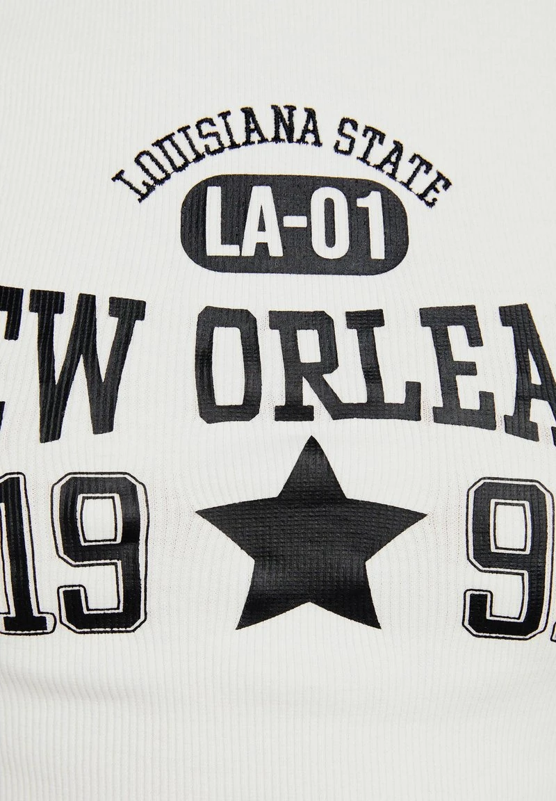 BERSHKA SLEEVELESS VARSITY OPEN BACK - Top - White 8 BERSHKA SLEEVELESS VARSITY OPEN BACK - Top - White – Bild 6