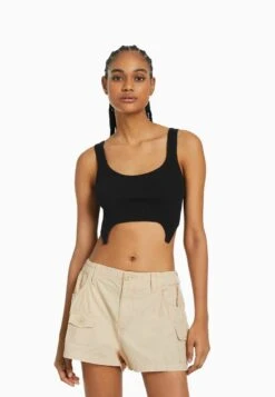 BERSHKA MULTI - Shorts - Sand