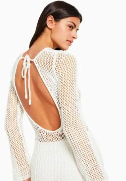 BERSHKA LONG SLEEVE OPEN BACK MIDI - Strickkleid - Beige 11 BERSHKA LONG SLEEVE OPEN BACK MIDI - Strickkleid - Beige -Bershka Verkaufsgeschäft 1b5e2846f4124651bcf46a945f972b2f