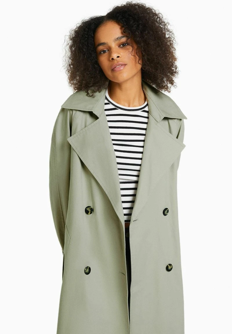 BERSHKA Trenchcoat - Khaki 4 BERSHKA Trenchcoat - Khaki – Bild 2