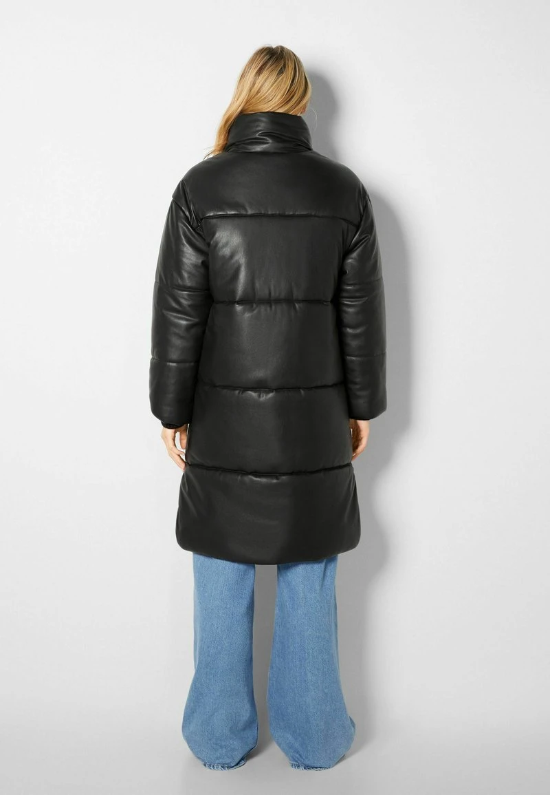 BERSHKA LONG - Wintermantel - Black 4 BERSHKA LONG - Wintermantel - Black – Bild 2