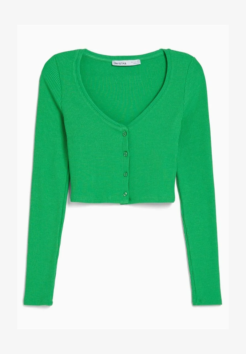 BERSHKA BUTTONED - Strickjacke - Evergreen 7 BERSHKA BUTTONED - Strickjacke - Evergreen – Bild 5