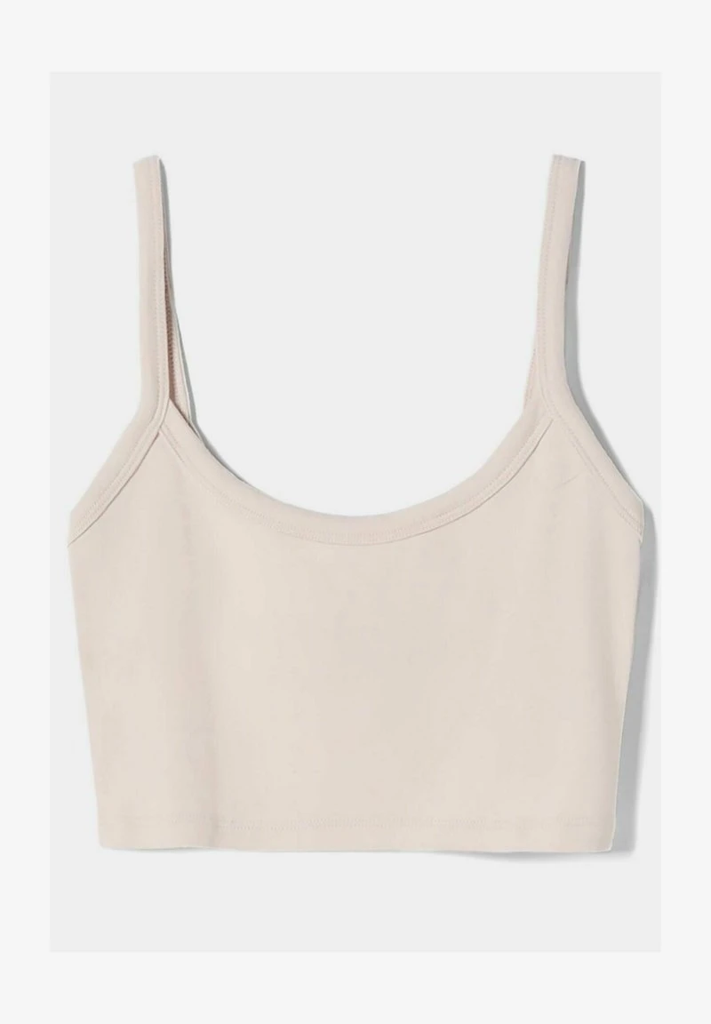 BERSHKA WIDE STRAP CROP - Top - Sand 8 BERSHKA WIDE STRAP CROP - Top - Sand – Bild 6