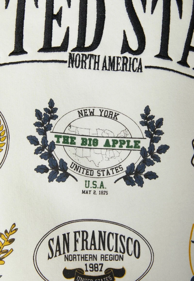 BERSHKA EMBROIDERED - Sweatshirt - Off White 8 BERSHKA EMBROIDERED - Sweatshirt - Off White – Bild 6