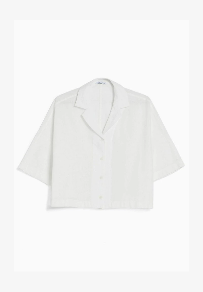 BERSHKA RUSTIC WITH KIMONO EFFECT - Hemdbluse - Off White 7 BERSHKA RUSTIC WITH KIMONO EFFECT - Hemdbluse - Off White – Bild 5