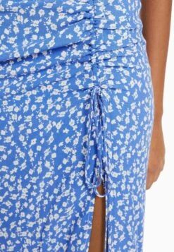 BERSHKA FLORAL PRINT - Maxirock - Dark Blue -Bershka Verkaufsgeschäft 21a27ef0053d4b02a6c4cfe5f5c2fb7d