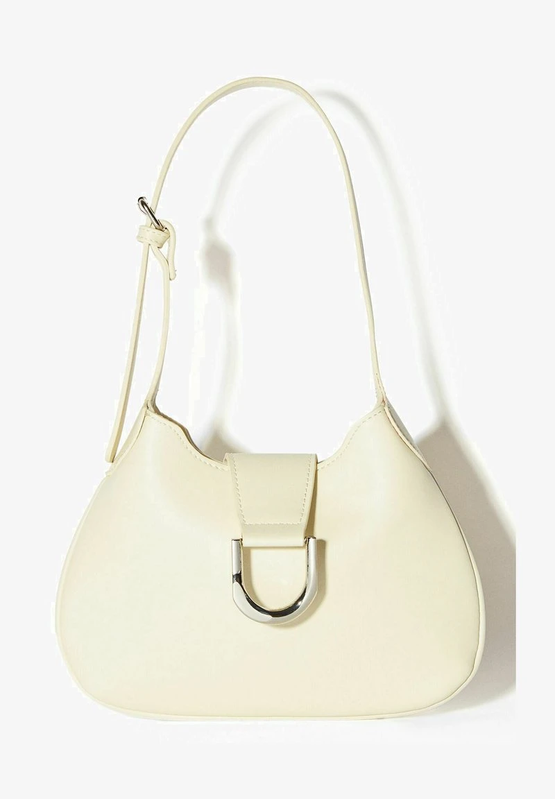 BERSHKA EFFECT BUCKLE - Handtasche - Beige 5 BERSHKA EFFECT BUCKLE - Handtasche - Beige – Bild 3