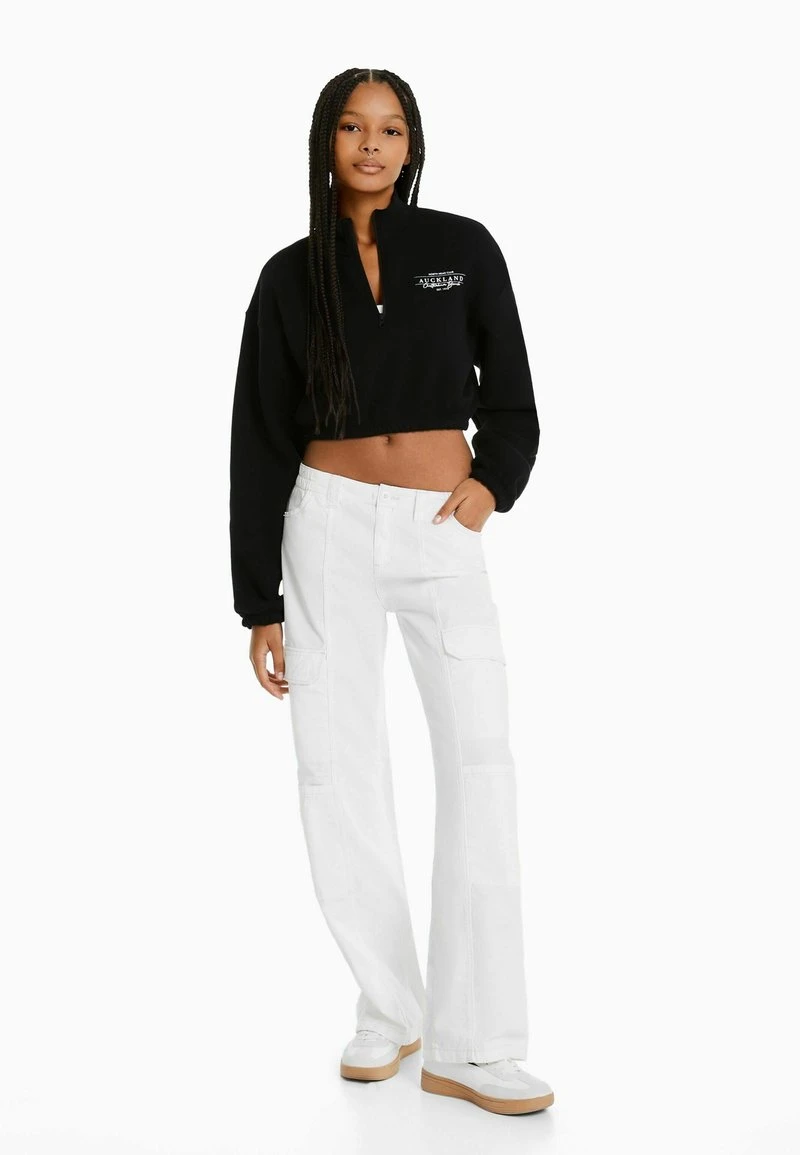 BERSHKA ZIP - Sweatshirt - Black 4 BERSHKA ZIP - Sweatshirt - Black – Bild 2