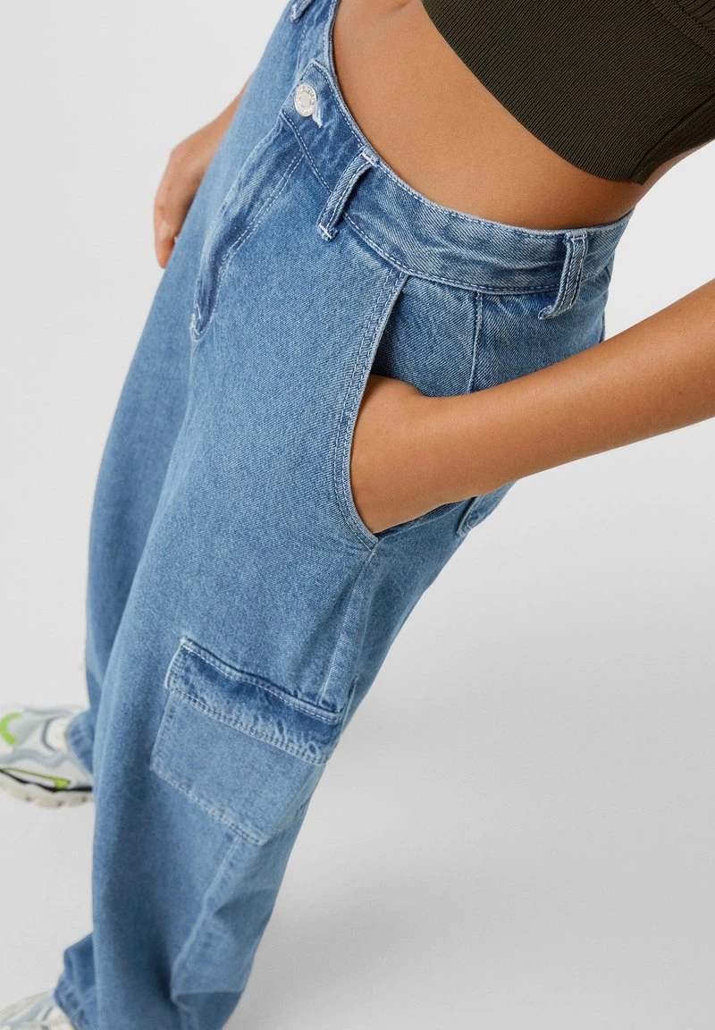 BERSHKA CARGO - Jeans Relaxed Fit - Dark Blue 6 BERSHKA CARGO - Jeans Relaxed Fit - Dark Blue – Bild 4