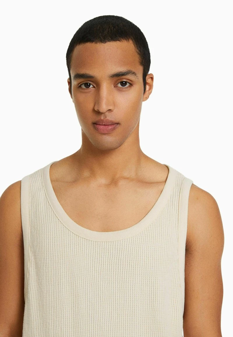 BERSHKA SLEEVELESS WORKER - Top - White 6 BERSHKA SLEEVELESS WORKER - Top - White – Bild 4