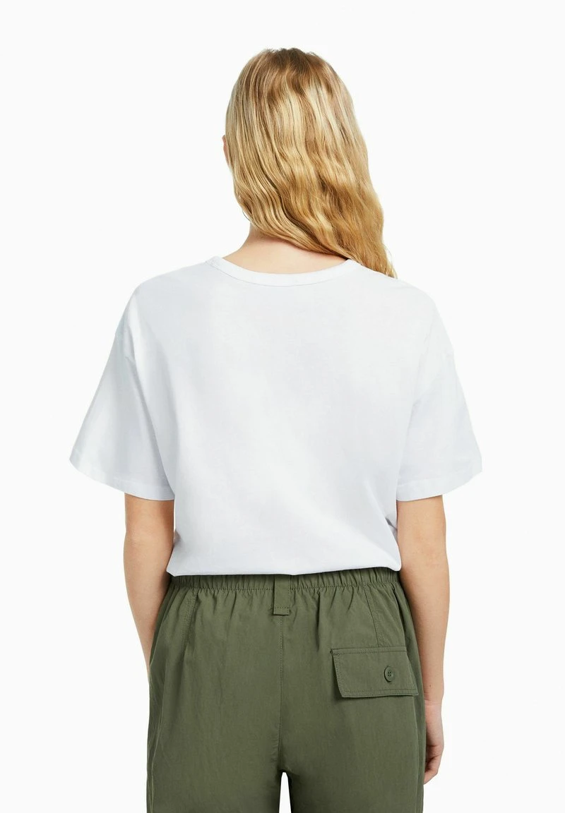 BERSHKA 2-PACK SHORT SLEEVE - T-Shirt Basic - White 5 BERSHKA 2-PACK SHORT SLEEVE - T-Shirt Basic - White – Bild 3