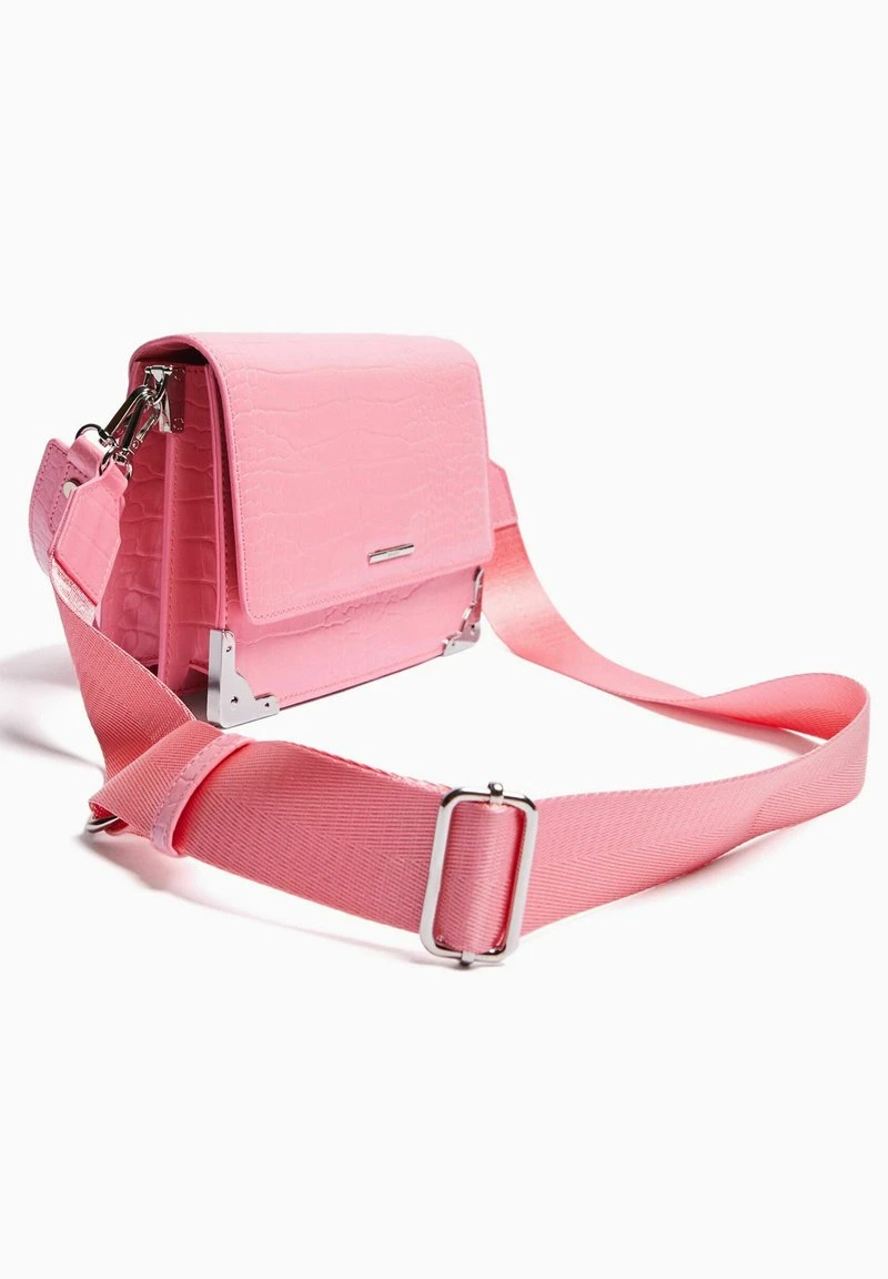 BERSHKA TEXTURED - MINAUDIÈRE WITH HANDLE - Handtasche - Light Pink 7 BERSHKA TEXTURED - MINAUDIÈRE WITH HANDLE - Handtasche - Light Pink – Bild 5