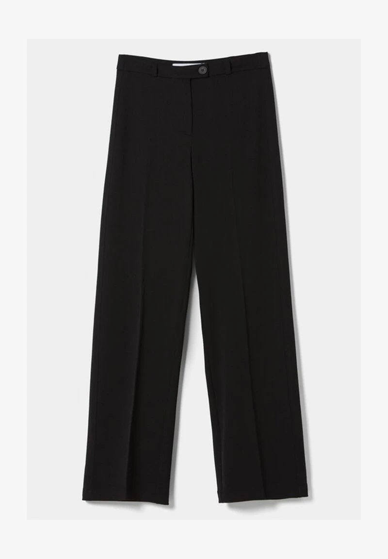 BERSHKA WIDE LEG TAILORED - Stoffhose - Black 7 BERSHKA WIDE LEG TAILORED - Stoffhose - Black – Bild 5