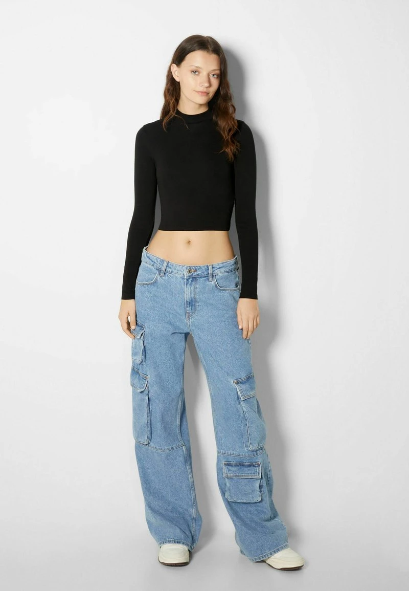 BERSHKA 2 PACK - Langarmshirt - Beige 3 BERSHKA 2 PACK - Langarmshirt - Beige