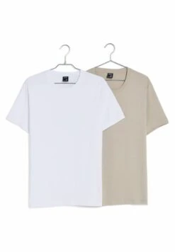 BERSHKA 2 PACK REGULAR FIT - T-Shirt Basic - Off White 13 BERSHKA 2 PACK REGULAR FIT - T-Shirt Basic - Off White -Bershka Verkaufsgeschäft 27657335deb34019afb4c7599f5eefbf