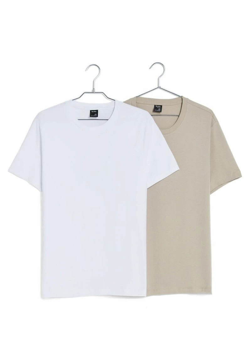 BERSHKA 2 PACK REGULAR FIT - T-Shirt Basic - Off White 8 BERSHKA 2 PACK REGULAR FIT - T-Shirt Basic - Off White – Bild 6