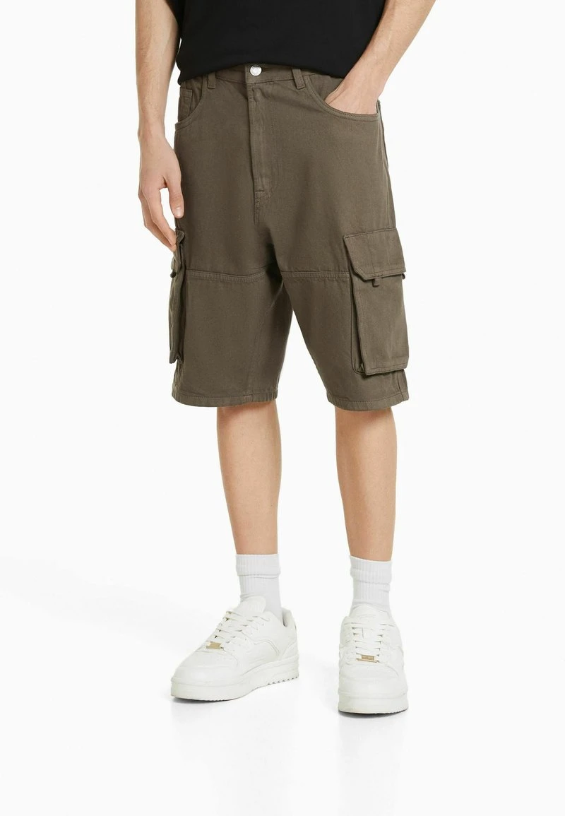 BERSHKA BAGGY CARGO - Shorts - Brown 4 BERSHKA BAGGY CARGO - Shorts - Brown – Bild 2