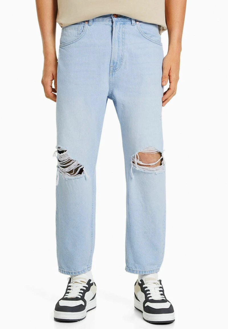 BERSHKA LOOSE FIT WITH RIPS - Jeans Relaxed Fit - Light Blue 8 BERSHKA LOOSE FIT WITH RIPS - Jeans Relaxed Fit - Light Blue – Bild 6