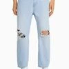 BERSHKA LOOSE FIT WITH RIPS - Jeans Relaxed Fit - Light Blue -Bershka Verkaufsgeschäft 294041b5def74b65b9dec9b8b3e3991e