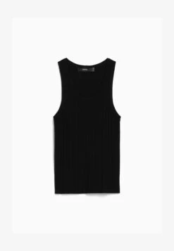 BERSHKA SLEEVELESS - Top - Black -Bershka Verkaufsgeschäft 298607f2dac048cf8ece7c492ea6fff4