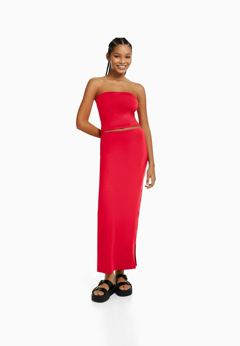 BERSHKA Maxirock - Red 4 BERSHKA Maxirock - Red – Bild 2