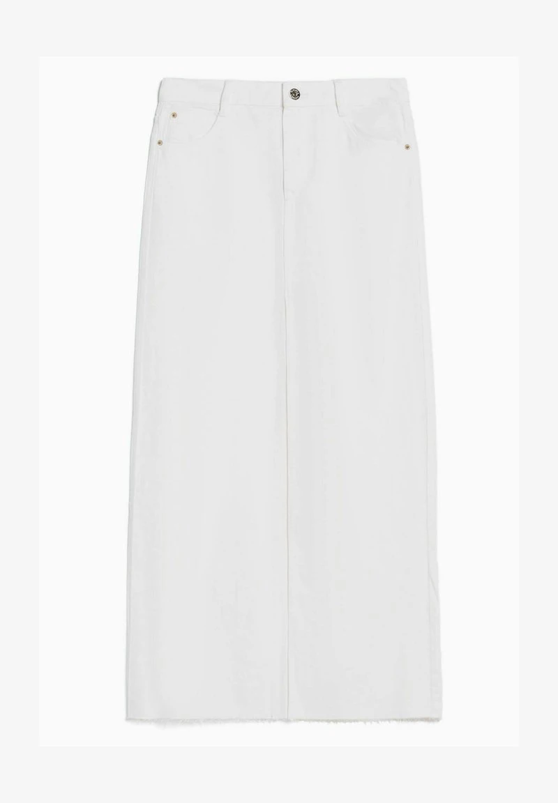 BERSHKA WITH FRONT SLIT - Maxirock - Offwhite 7 BERSHKA WITH FRONT SLIT - Maxirock - Offwhite – Bild 5