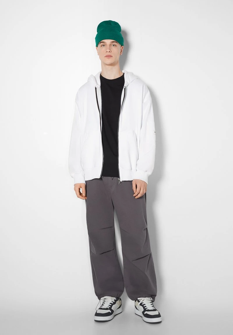 BERSHKA Sweatjacke - White 8 BERSHKA Sweatjacke - White – Bild 6