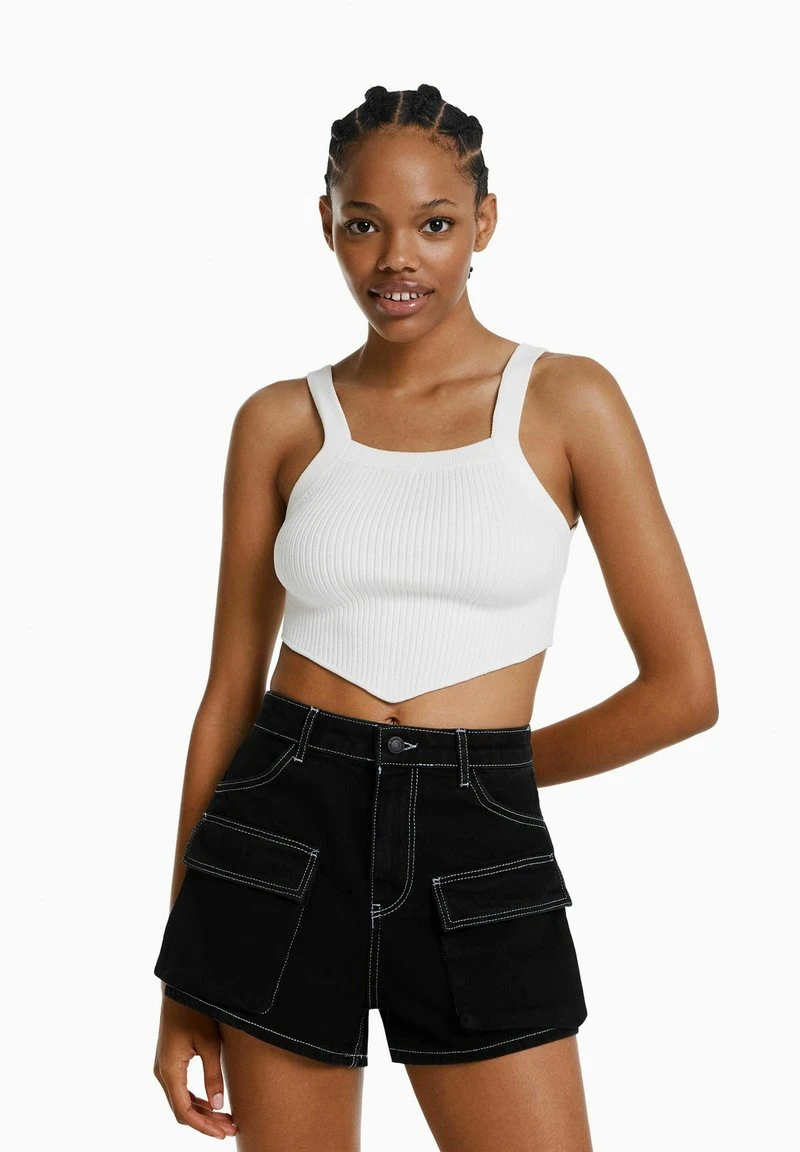 BERSHKA CARGO - Jeans Shorts - Black 3 BERSHKA CARGO - Jeans Shorts - Black