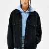 BERSHKA OVERSIZED - Jeansjacke - Black -Bershka Verkaufsgeschäft 2cfd462d25044417867b8c672c5a92dd