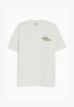 BERSHKA BOXY SHORT SLEEVE EMBROIDERY - T-Shirt Print - Off-white -Bershka Verkaufsgeschäft 2d1565ee5dbf4a9d8c3d5b3f75088d80